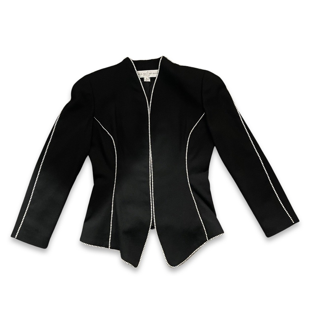 Vintage Lillie Rubin Rhinestone trimmed Blazer